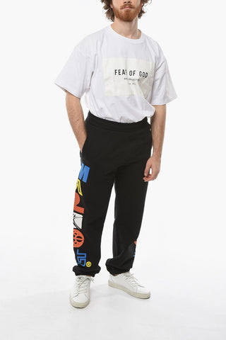Joggers con  Stampe in Rilievo Laterali