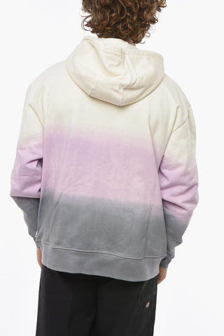 Degradè Effect Sweatshirt with Zip Closure