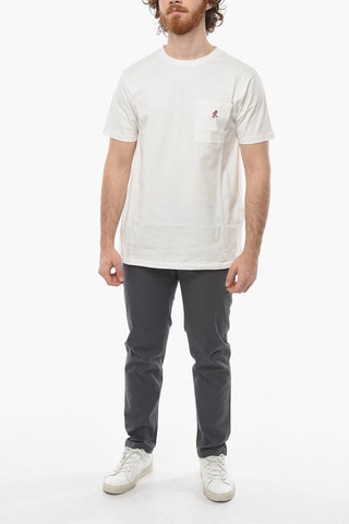 Breast Pocket ONE POINT Crew-Neck T-shirt