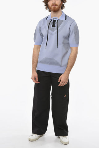 Polo Neck Short Sleeve Sweater