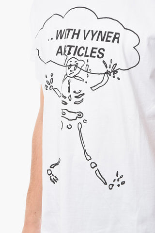 Skeleton Cloud Printed Crew-neck VISION T-Shirt