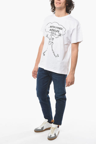 Skeleton Cloud Printed Crew-neck VISION T-Shirt