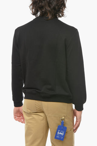 Crewneck SWALLO Sweatshirt with Gothic Embroidery and Rhinestones