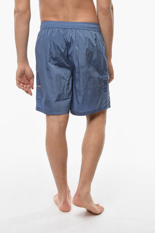 Drawstring Waist Nylon PAINTER Swim Shorts