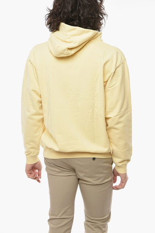 Brushed Cotton Hooded Sweatshirt with Printed Logo