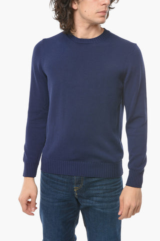 Solid Color Lightweight Crew-neck Sweater