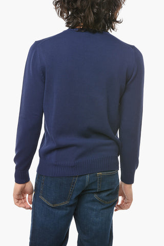 Solid Color Lightweight Crew-neck Sweater