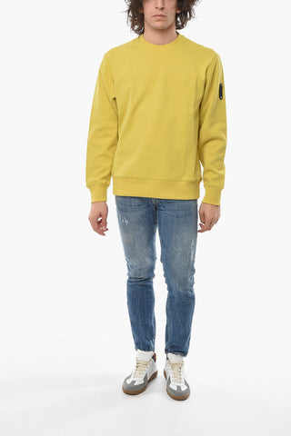 SAMUEL ROSS Logo Embossed Crew-neck Sweatshirt