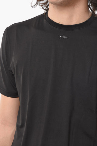 Logo Printed Solid Color T-Shirt