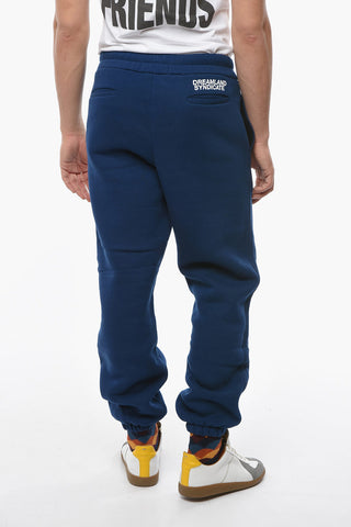 Joggers in Cotone Felpato con Stampa