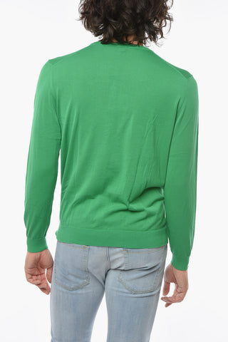 Lightweight Cotton Crew-Neck Sweater