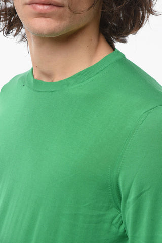 Lightweight Cotton Crew-Neck Sweater