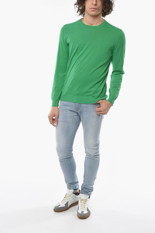 Lightweight Cotton Crew-Neck Sweater