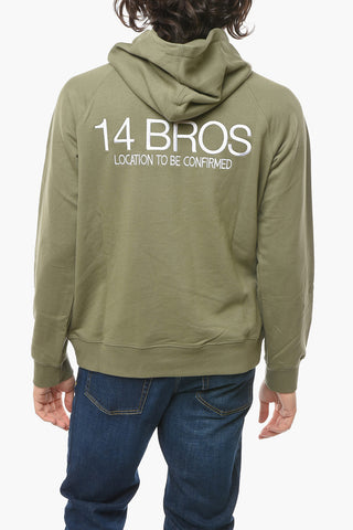 Logo Embroidered Brushed Cotton Hoodie