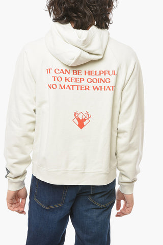 FRESH AIR Printed Brushed Cotton Hoodie