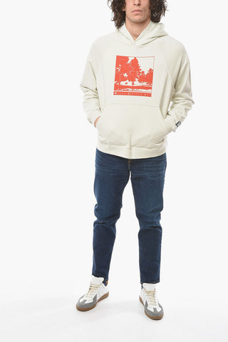 FRESH AIR Printed Brushed Cotton Hoodie