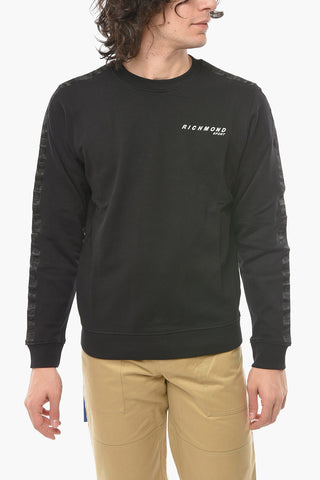 SPORT Logoed Side Band On the Sleeve Crew-Neck Sweatshirt