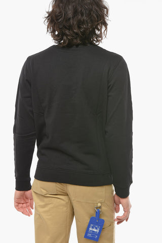 SPORT Logoed Side Band On the Sleeve Crew-Neck Sweatshirt