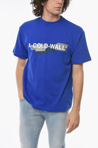 SAMUEL ROSS Logo Embossed Crew-Neck T-shirt