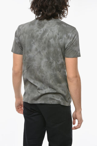 T-shirt Girocollo ONE POINT Effetto Tie Dye con Taschino