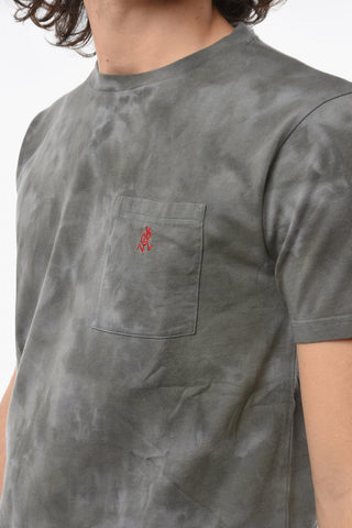 T-shirt Girocollo ONE POINT Effetto Tie Dye con Taschino