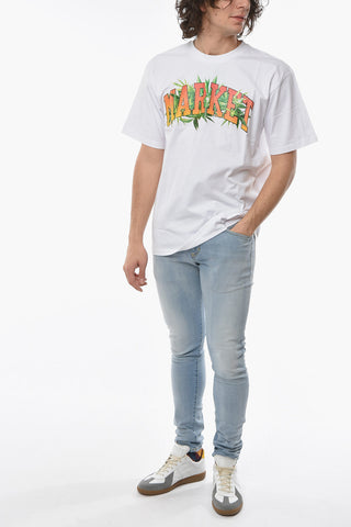 Front Printed Crew-neck HERBAL REMEDY T-Shirt