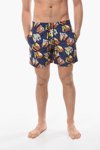 VILEBREQUIN All-Over Monogram Nylon Swim Shorts