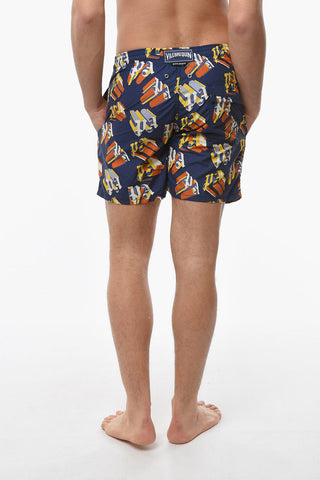 VILEBREQUIN All-Over Monogram Nylon Swim Shorts
