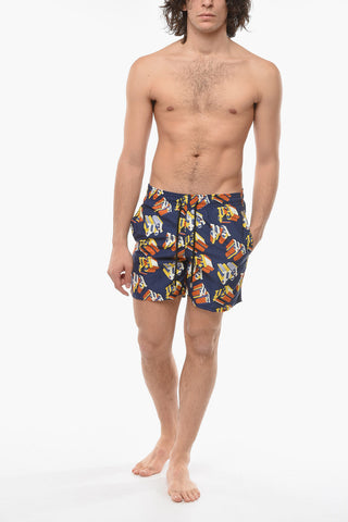 VILEBREQUIN All-Over Monogram Nylon Swim Shorts