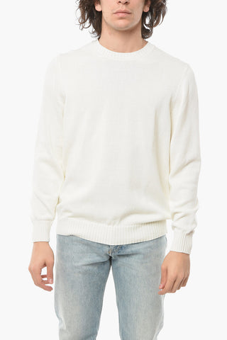 Solid Color Lightweight Crew-neck Sweater