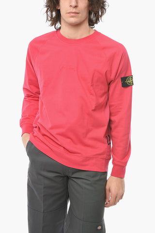 Logo Embroidered Crew-neck Sweatshirt