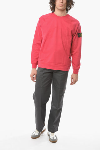 Logo Embroidered Crew-neck Sweatshirt