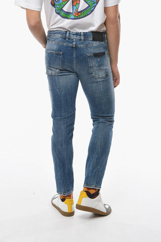 Mid Waist Vintage Effect RIBOT-C Jeans 17cm