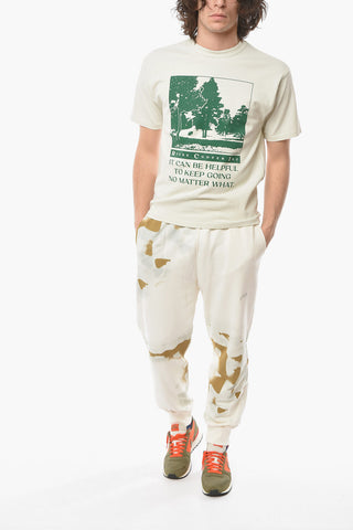 Maxi Printed Frontal Crew-Neck T-shirt