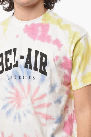 Tie-Dye Effect T-Shirt with Logo-Print