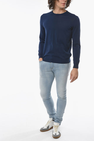 Lightweight Cotton Crew-Neck Sweater