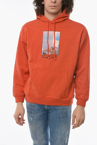 Front Printed Brushed Cotton Hoodie