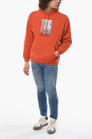 Front Printed Brushed Cotton Hoodie