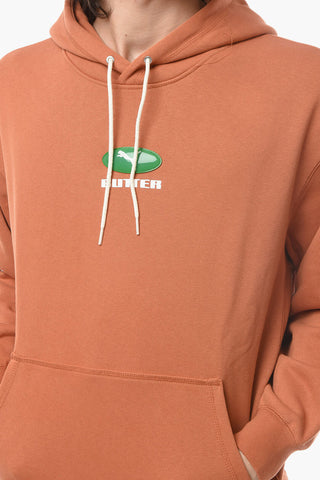 BUTTER GOODS Felpa in Cotone Garzato con Cappuccio