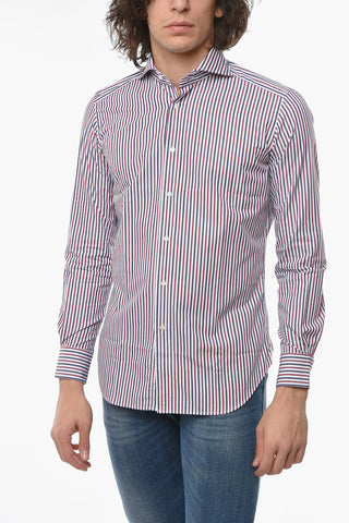 Awning Striped Spread Collar LEO CUSTOM Shirt