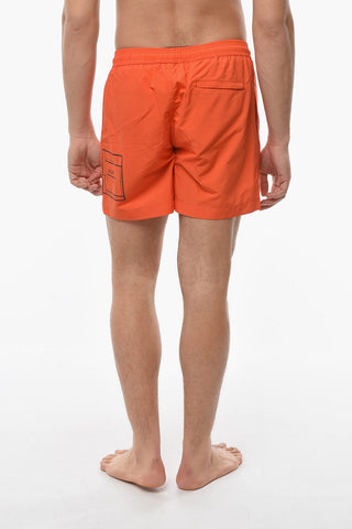 SAMUEL ROSS Solid Color Nylon NATANT Swim Shorts