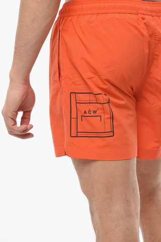 SAMUEL ROSS Solid Color Nylon NATANT Swim Shorts