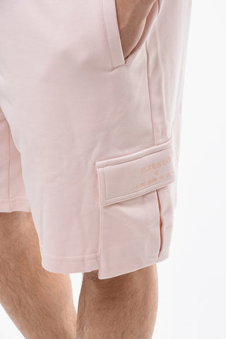Drawstring Waist Cotton Cargo Shorts