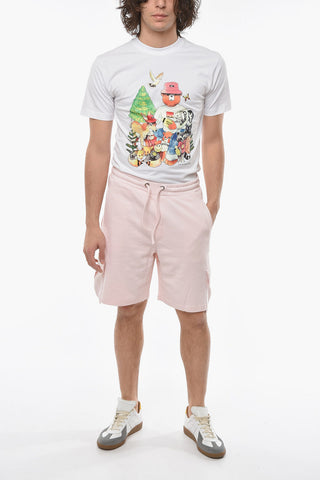 Drawstring Waist Cotton Cargo Shorts