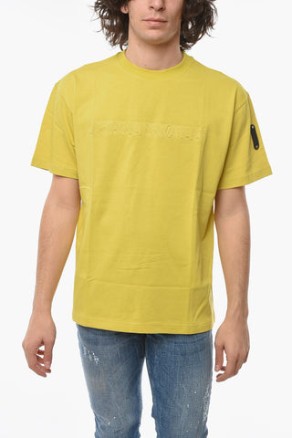 SAMUEL ROSS T-shirt Girocollo con Logo in Rilievo