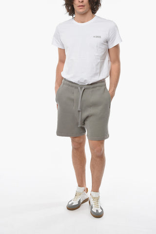 Cotton Blend WAFFLE Shorts with Iconic Side Stripes