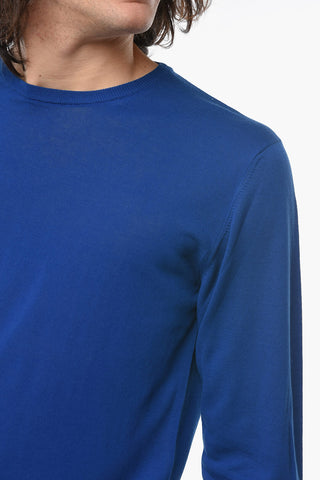 Solid Color Lightweight Crew-neck Sweater