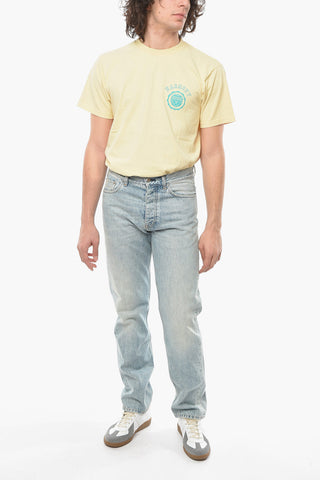 Light Washed Regular Fit Jeans 21cm