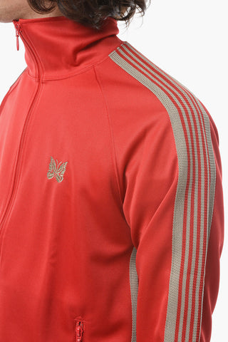 Contrasting Bands Sweatshirt with Zip Closure
