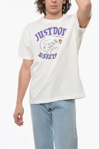 Maxi Frontal Printed Crew-Neck T-shirt